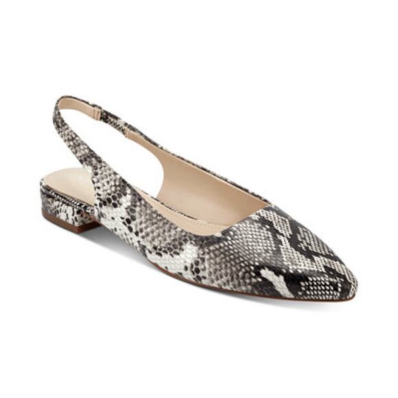 Marc Fisher Shoes - New Marc Fisher Fina2 Slingback Flats in Black Multi Women's Size 8